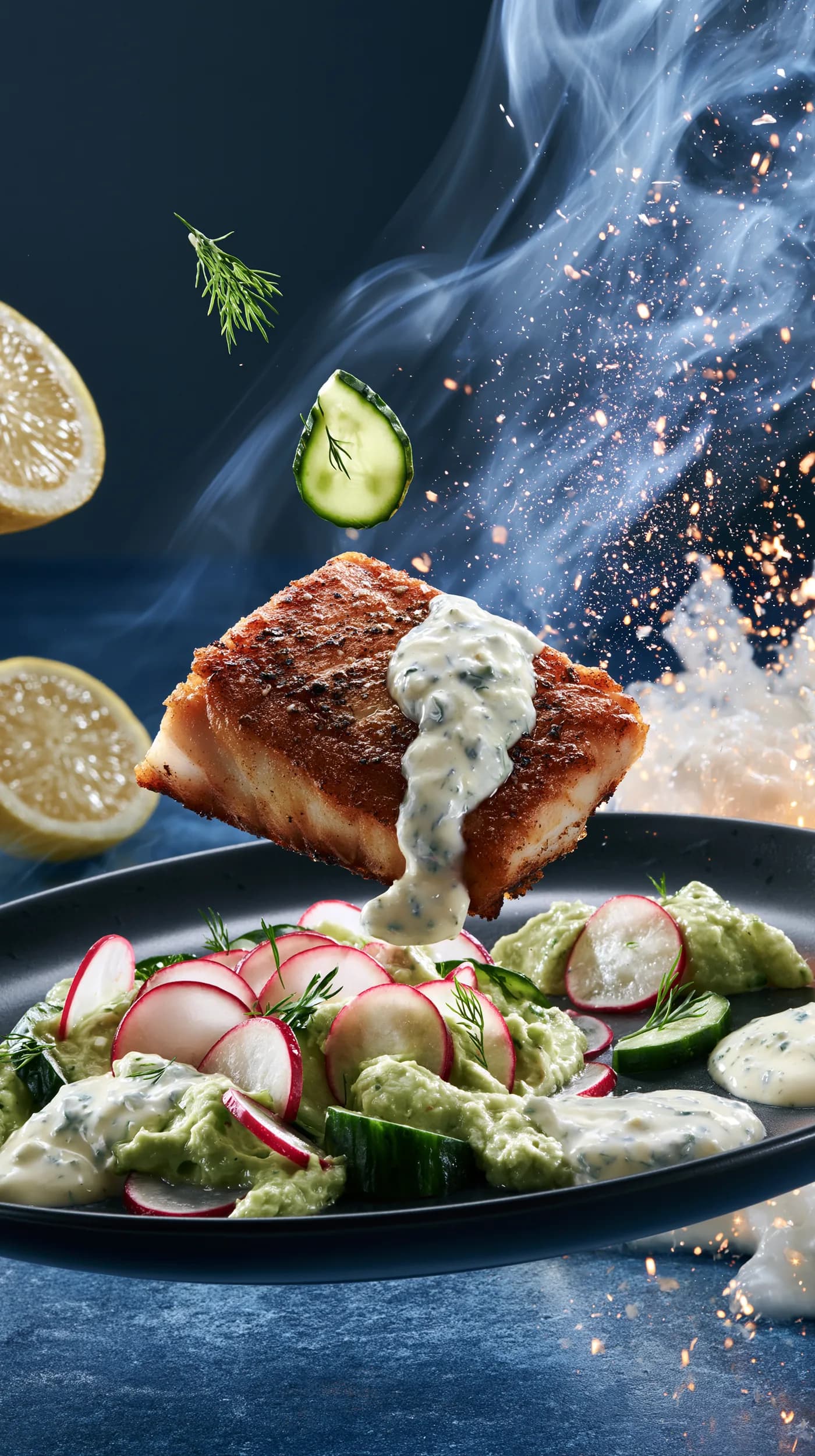 Gastro fotografija jela od ribe