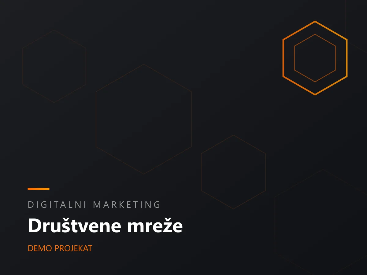Društvene mreže - Demo kampanja