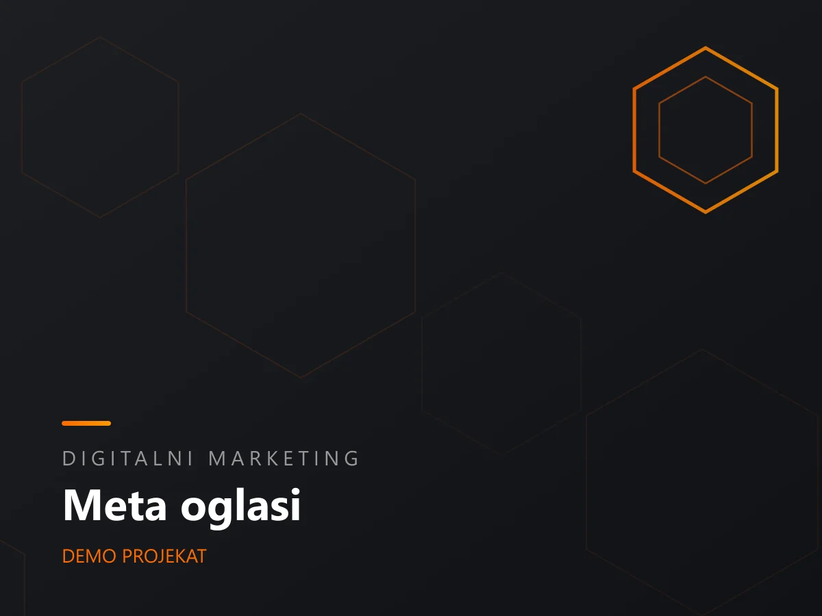 Meta oglasi - Demo kampanja
